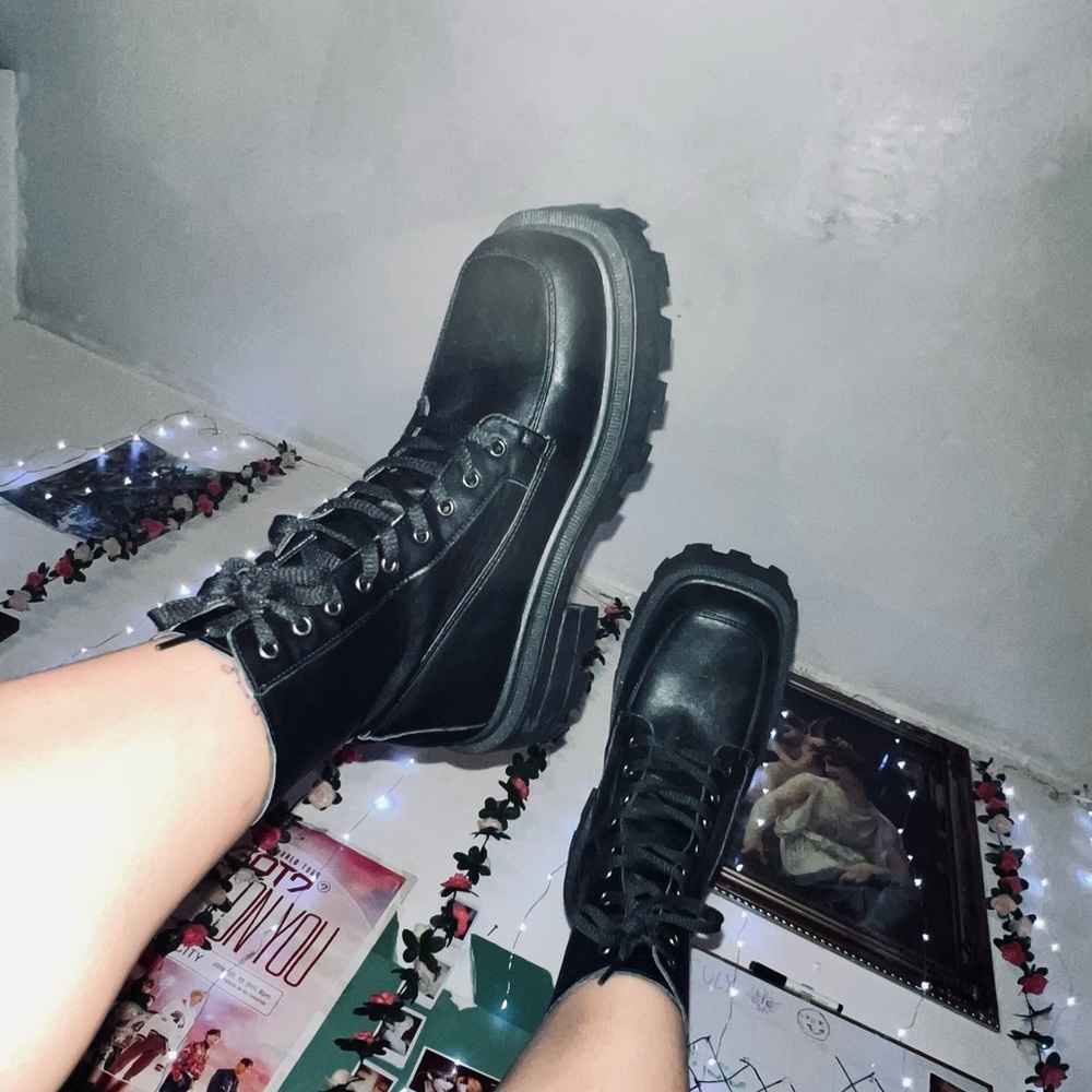 Black Chunky Boots